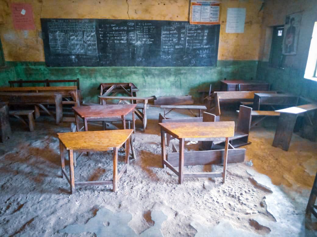 KWHA Deputy Whip, Aladi commences Renovation of Classroom at Center Igboro Primary School