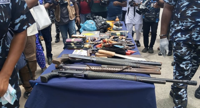 Police arrest 47 suspected criminals, recover arms in Lagos